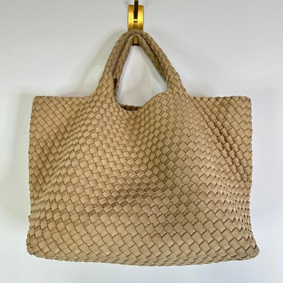Naghedi St. Barths Medium Tote In Camel Tan Neutral - Picture 6 of 11